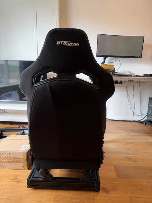 Cockpit Simracing GT Omega Prime Lite + Fanatec CSL DD 8NM (Loadcell) + GT Omega RS12 | Completo, Como Novo, c/ Faturas