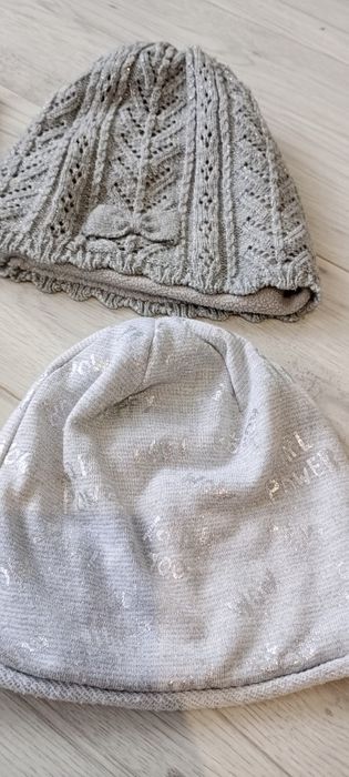 Zestaw 3 szt czapki rękawiczki wiosna wiosenne
