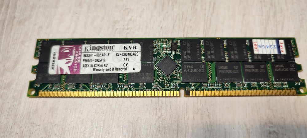 Оперативная память Kingston DDR-200 2048MB PC-3200