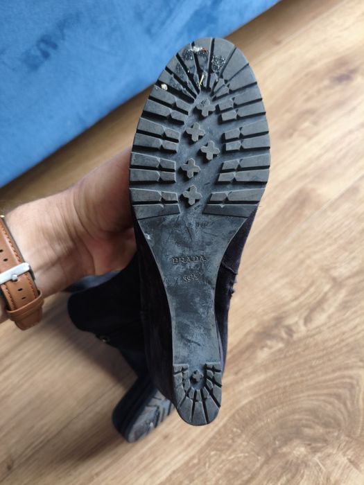 Botki czarne Prada rozm 39 1/2