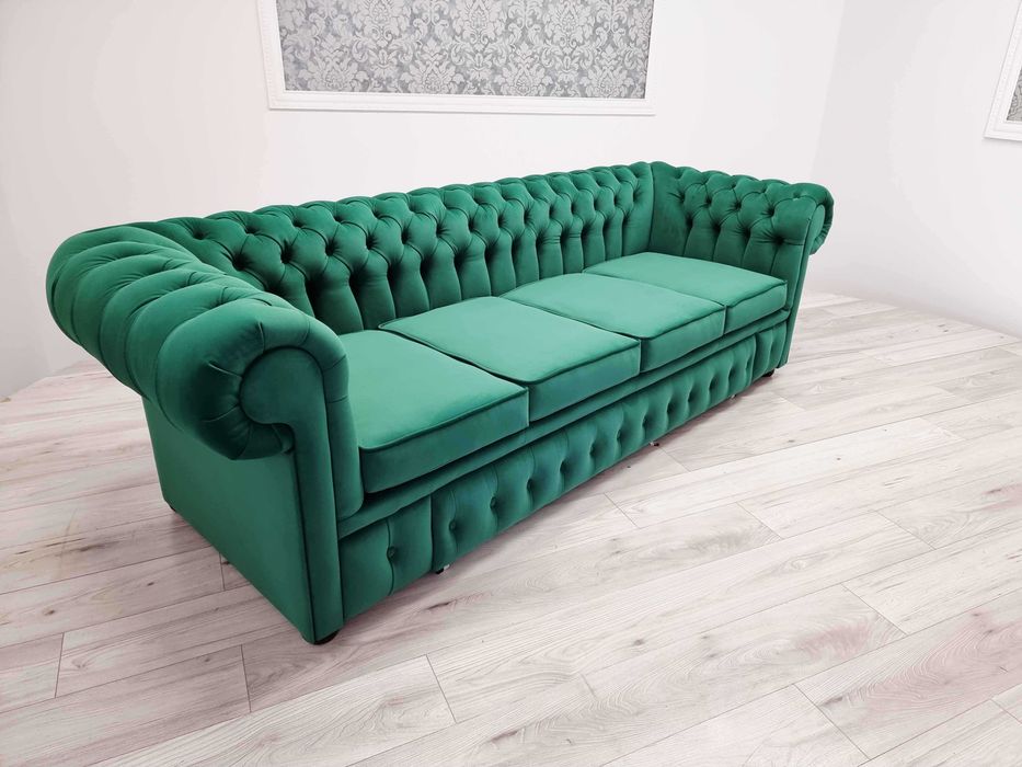 Sofa Chesterfield Classic Duo 4-osobowa z funkcją spania
