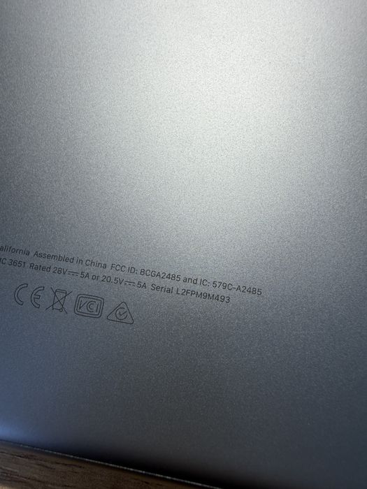 Не працює MacBook Pro 16’ 2021 M1 Pro 32Gb 1Tb  86%