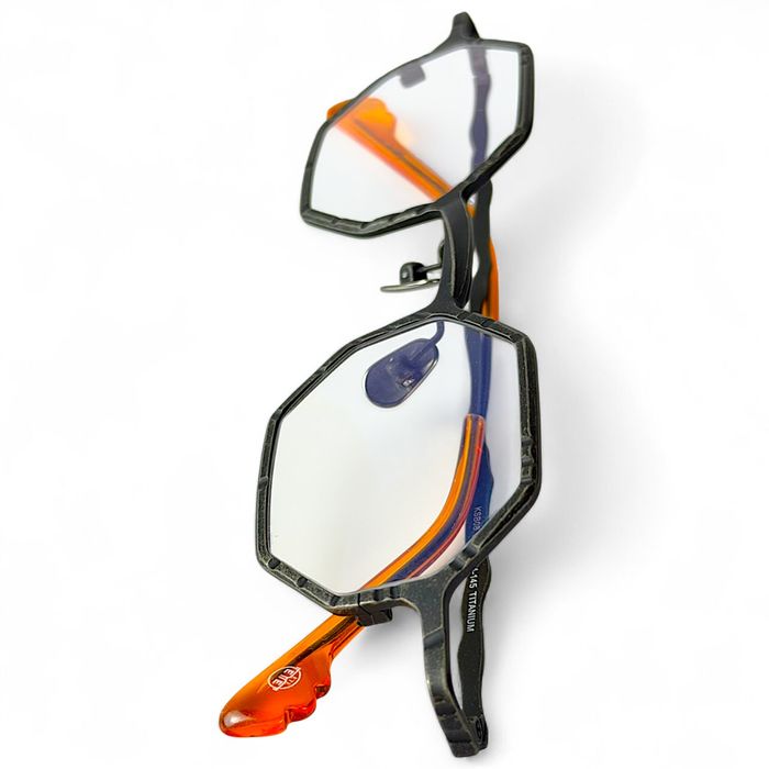Okulary do komputera zerówki tytan gotyckie unisex