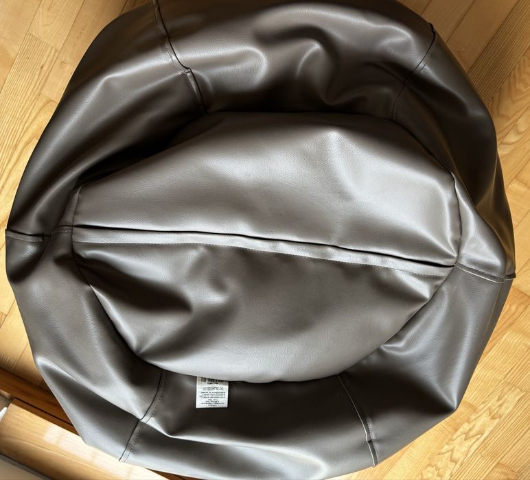 Pouffe / Puff Espaço Casa castanho, em napa, como novo