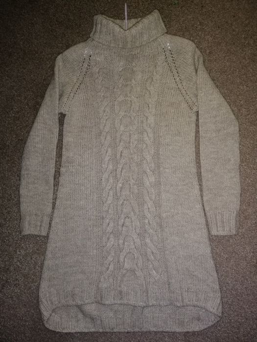 Вязаное платье тёплая туника