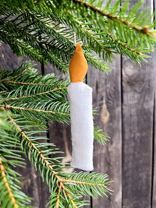 Swieczka - zawieszka, dekoracja, girlanda