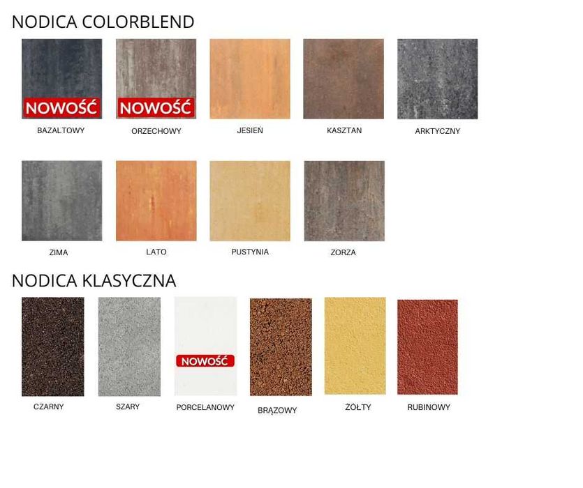 Kostka brukowa NODICA Klasyczna/Colorblend, kostka dekoracyjna