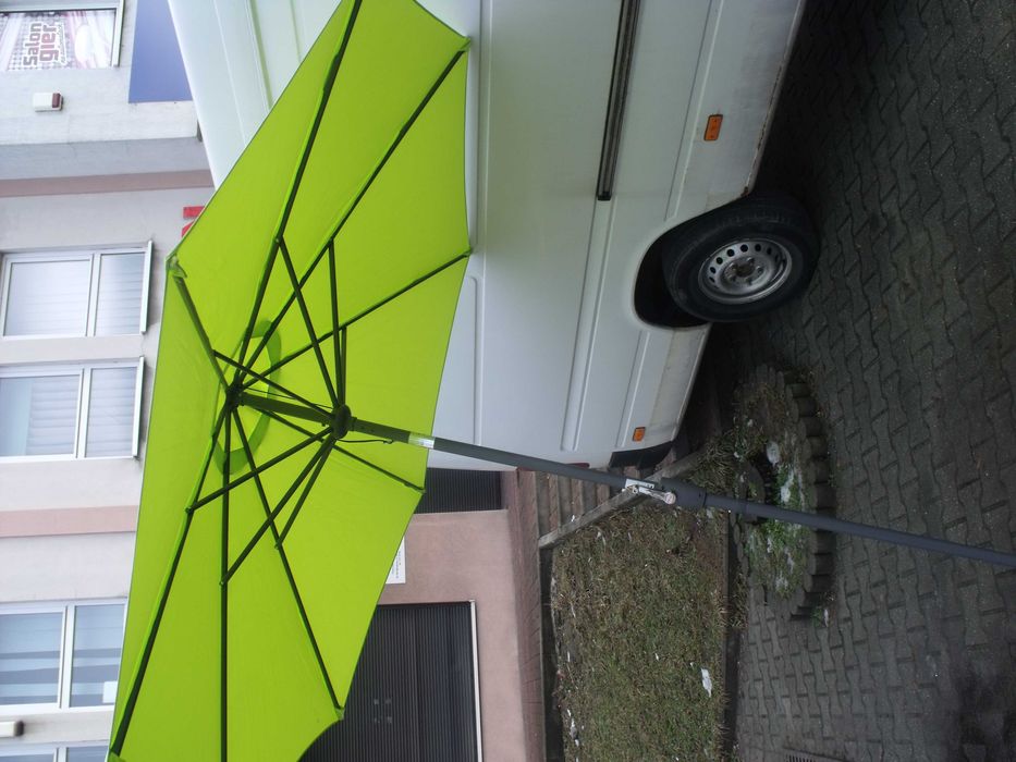 Parasol ogrodowy okrągły 270cm Schneider HARLEM zielony