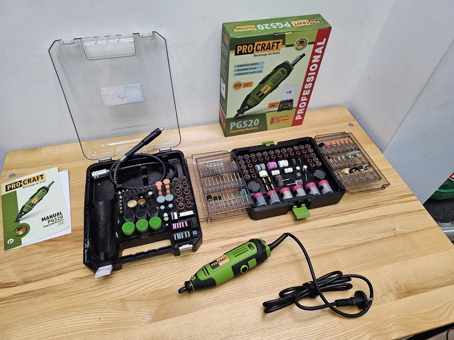 608шт Насадок +Гравер ProCraft 8шт Цанг Гибкий вал Гарантия 36мес