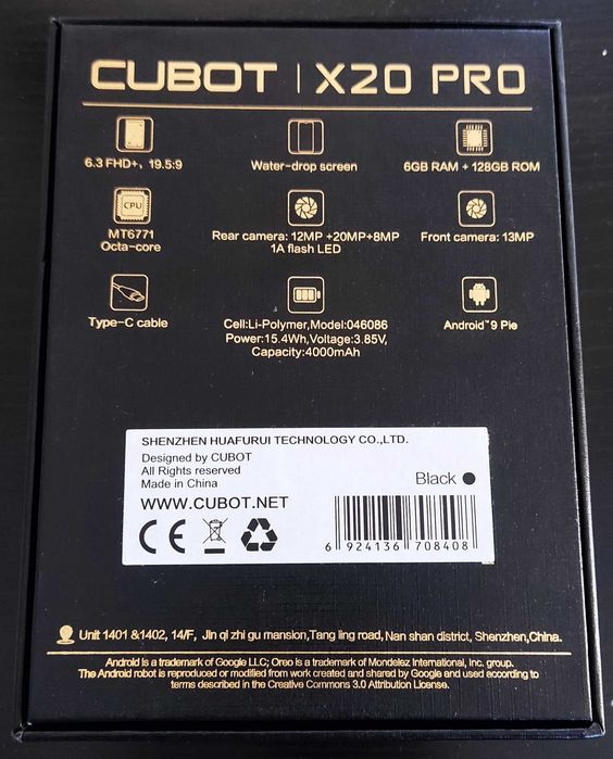 Smartphone Cubot X20 Pro (6GB / 128GB)
