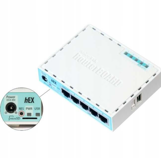 Router Mikrotik hEX (RB750Gr3)