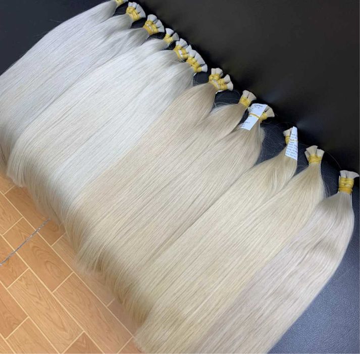 Волосы блонд, волосы натуральные для наращивания, славянка блонд