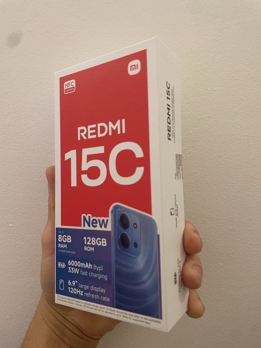 Xiaomi Redmi 15C 5G 128GB NOVO SELADO — 6000mAh / 120Hz / NFC
