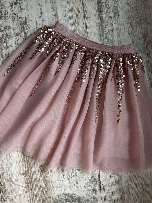 фатиновая юбка с пайетками primark 128-134 спідниця