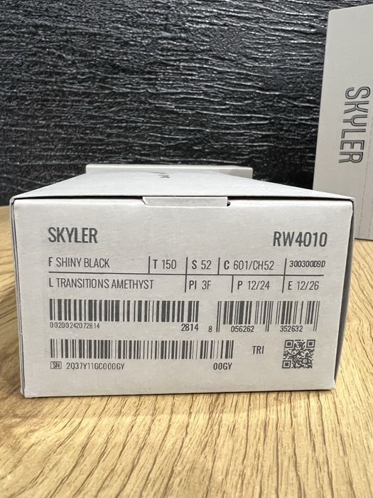 Ray-Ban Meta Skyler Shiny Black/Amethyst Transitions (RW4010 601)