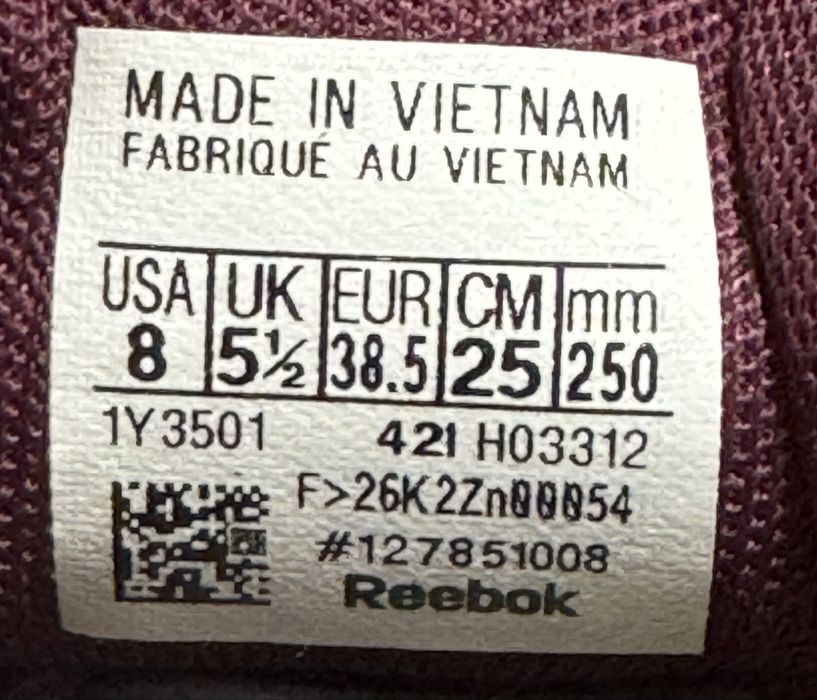Женские кроссовки Reebok 38р./24,5см.