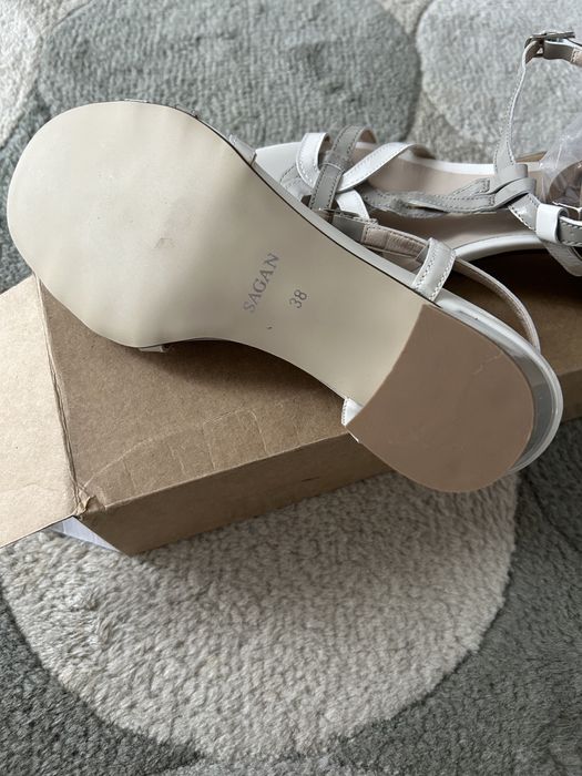 Buciki letnie skórzane