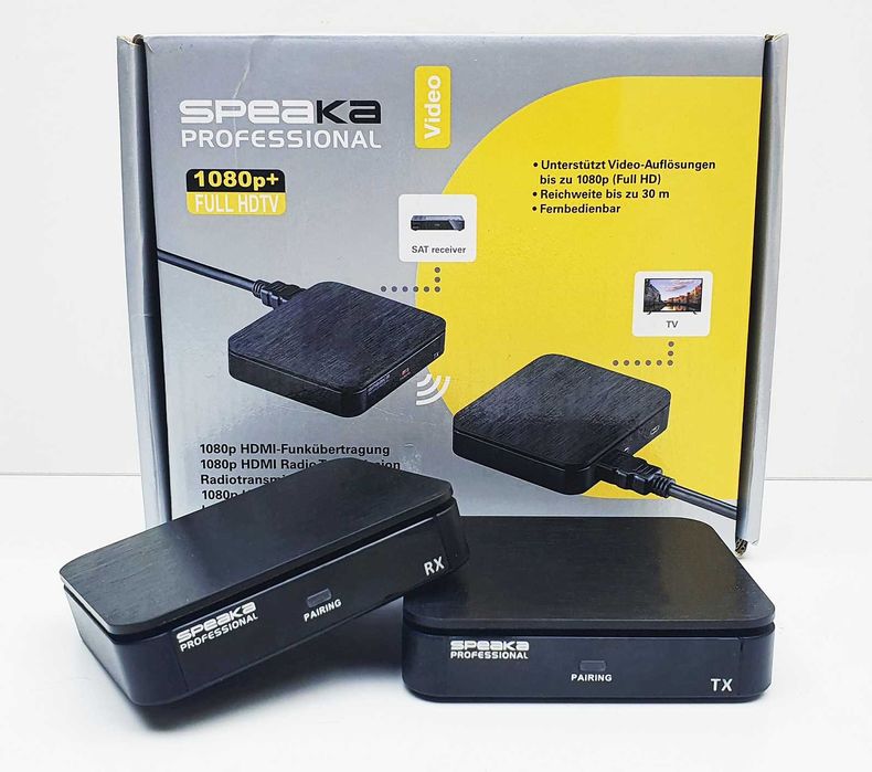 Zestaw transmisji radiowej HDMI SpeaKa Okazja
