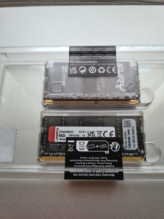 Kingston FURY 64 GB (2x32GB) SO-DIMM DDR4 3200 MHz (KF432S20IBK2/64)