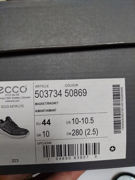 39/41/43/44р Оригінальні шкіряні кросівки Ecco ASTIR LITE