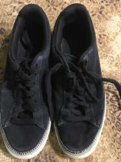 Замшевые кроссовки, кеды, туфли puma 39р стелька 25см