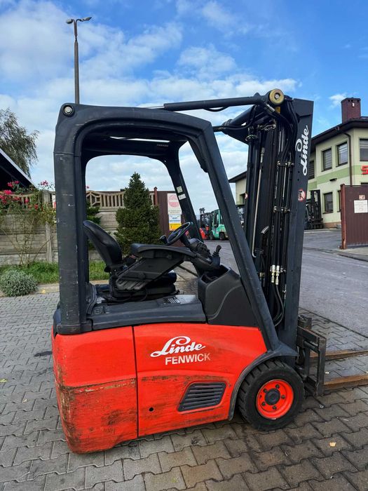 wózek widłowy elektryczny LINDE E12 TRIPLEX 4.6m przesuw 2007' 3650mtg