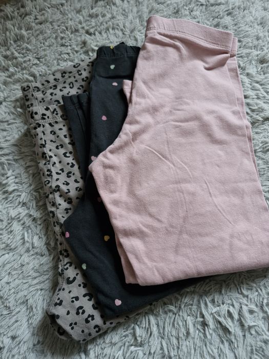 Leginsy rybaczki 3/4 rozmiar 140 H&M.3 szt