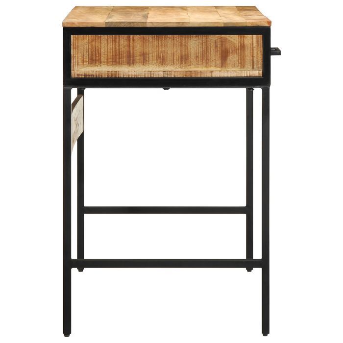 Vidaxl Biurko 100X50X75 Cm Z Litego Drewna Z Surowego Mango