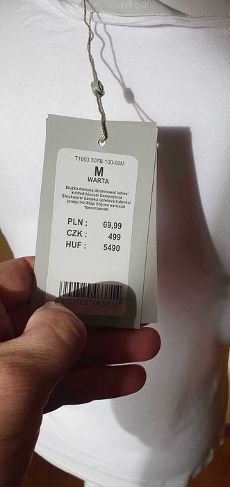 Tatuum WARTA – biała bluzka damska, wiskoza, r. M