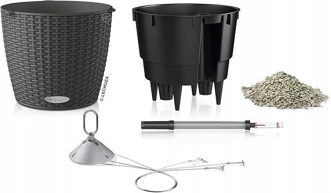 Doniczka wisząca LECHUZA NIDO COTTAGE 28 samonawadniająca