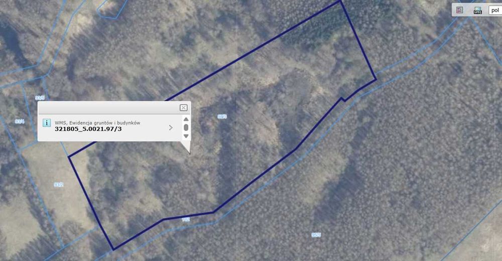 Działka rolna 3,65 ha – Sarnikierz, gm. Węgorzyno
