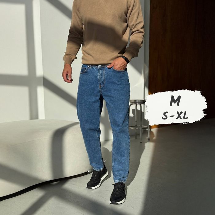 Джинси чоловічі банани mom мом штани Джинсы мужские slim fit jeans M