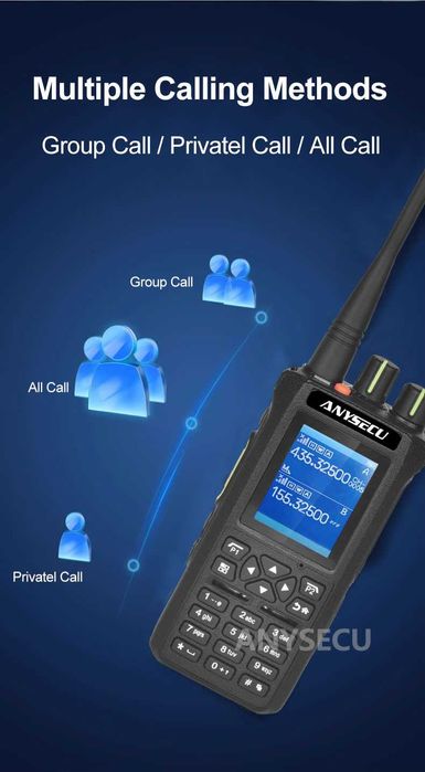 Anysecu DM728 DMR 10W(8W) IP67 GPS