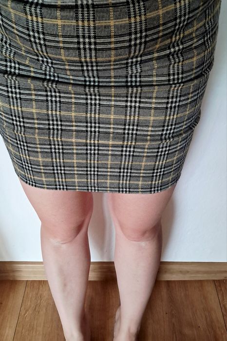 Spódniczka mini w kratkę