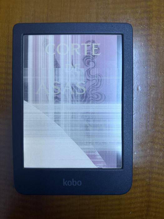 Kobo Clara Colour avariado – ecrã partido