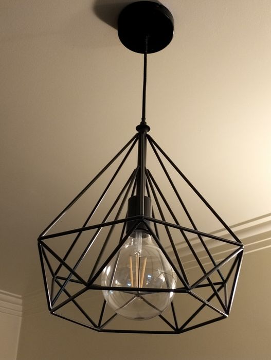 3 Candeeiros usados em formato de diamante  (30e cada )