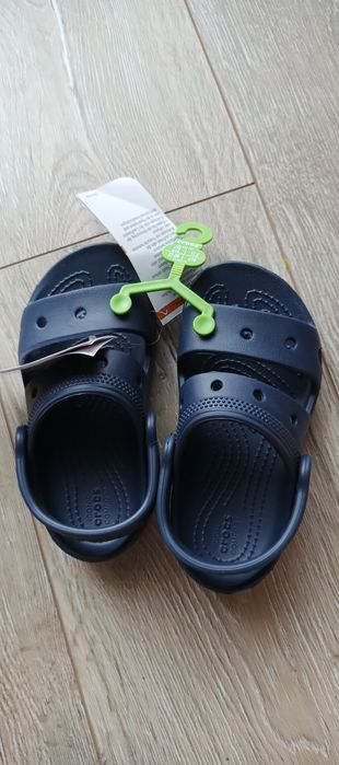 Nowe sandałki Crocs 27/28 granatowe croksy