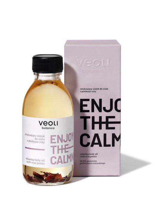 Veoli Botanica Enjoy relaksujący olejek do ciała z płatkami róży 150ml