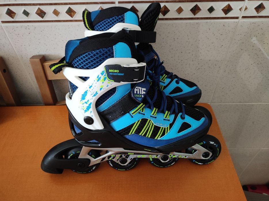 Patins em linha + Proteções