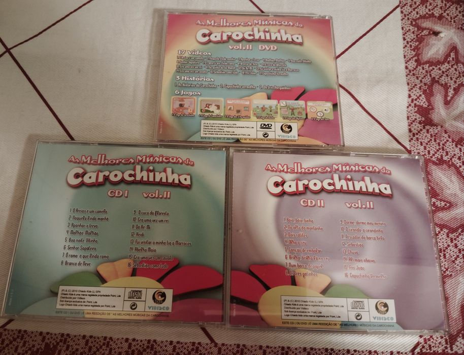 DVD e CDs Infantis Como Novos