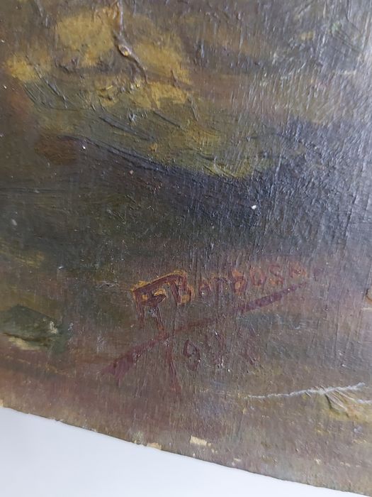 Quadro antigo a oleo