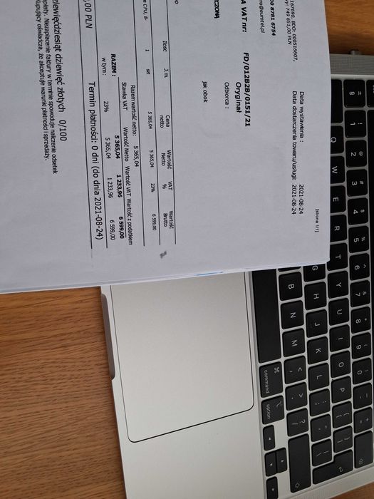 Macbook Pro m1 8GB/500 GB SSD