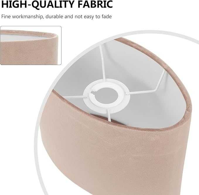 Osaladi - beżowy abażur E27 - owalny