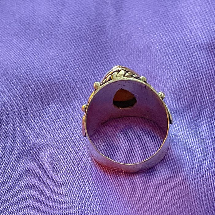 Anel prata medida 17 m