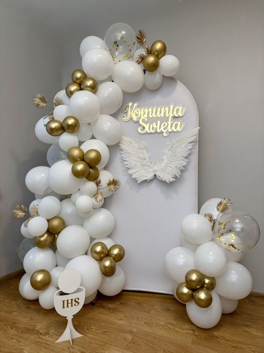 Dekoracja balonowa Komunia Święta / Chrzest/ Poznan