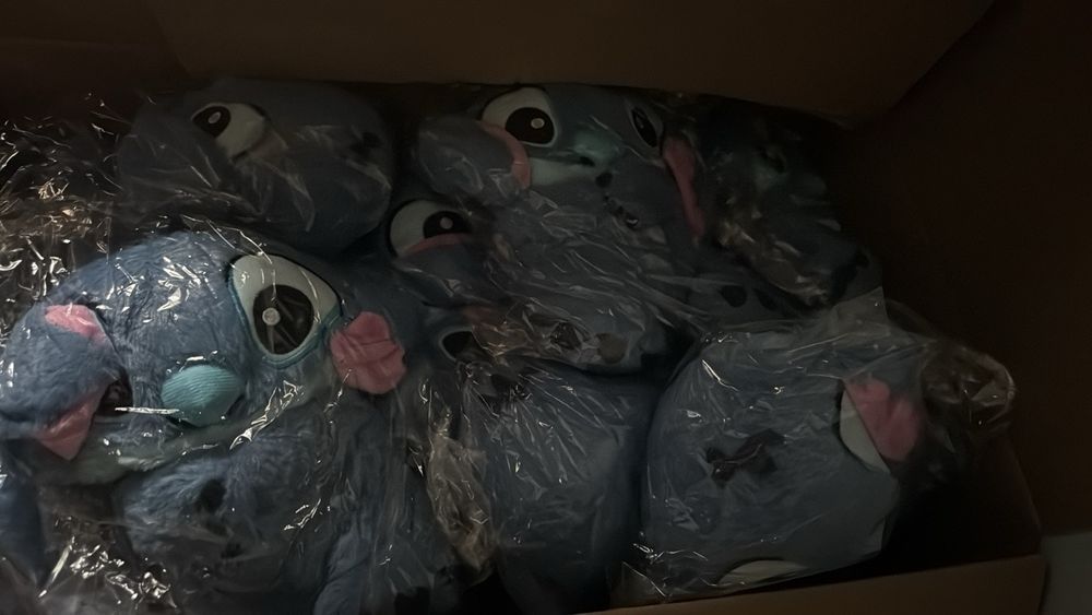 Стіч іграшка дихаючий стич мягкая музична з підсвіткою