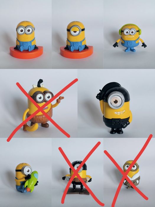 Фігурки іграшки міньони minions McDonald's