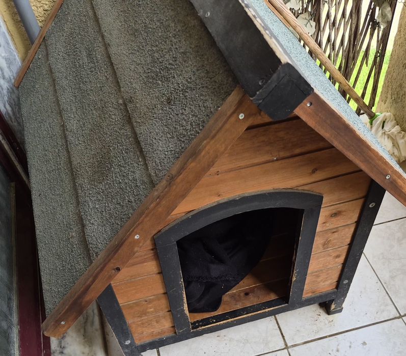 Casota para cão em madeira