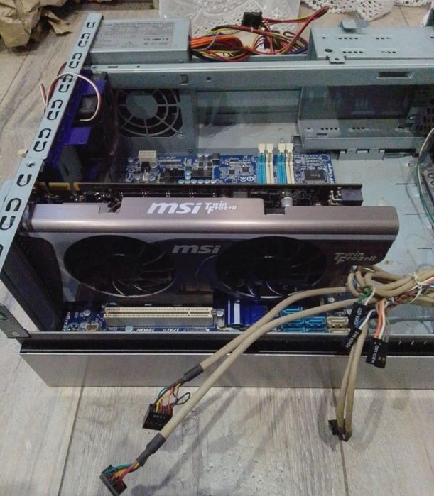 Корпус ПК mini системный блок питания комплект