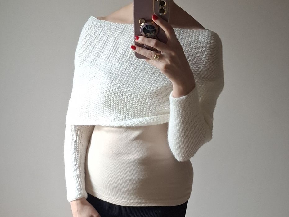 Etola ślubna ivory dwustronna kremowa